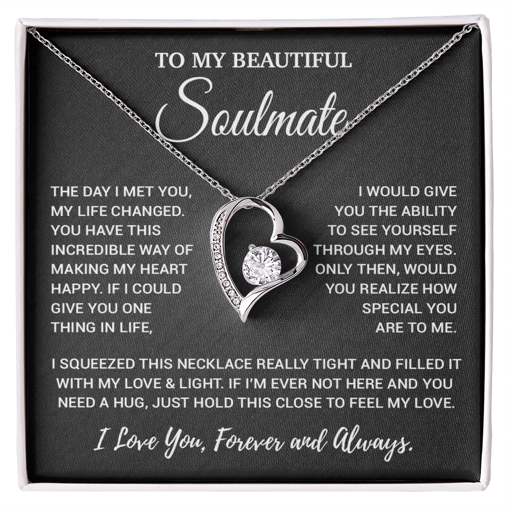 To My Soulmate Necklace, Valentines Day Gift, Gift For Wife, Anniversary Gift 30_2