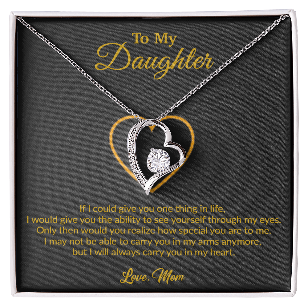 To My Daughter Necklace, Gift for Daughter from Mom, Mother Daughter Necklace