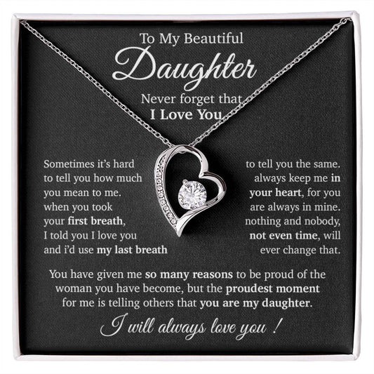 To My Daughter Necklace, Daughter Father Necklace, Daughter Gift From Dad, Mom 14_11