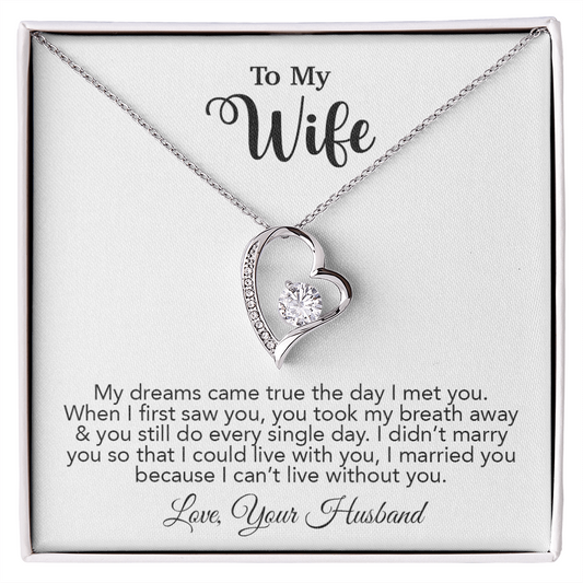 To My Wife Necklace, Wife Gift From Husband, Wife Husband Necklace, Christmas Gift 16_10