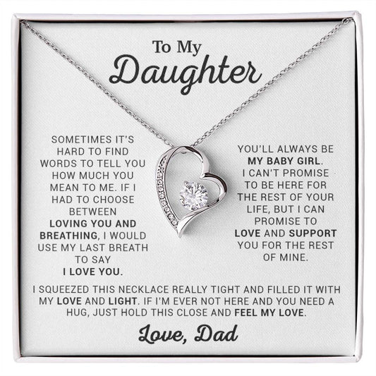 To My Daughter Necklace, Daughter Necklace, Gift For Daughter From Dad 9_4