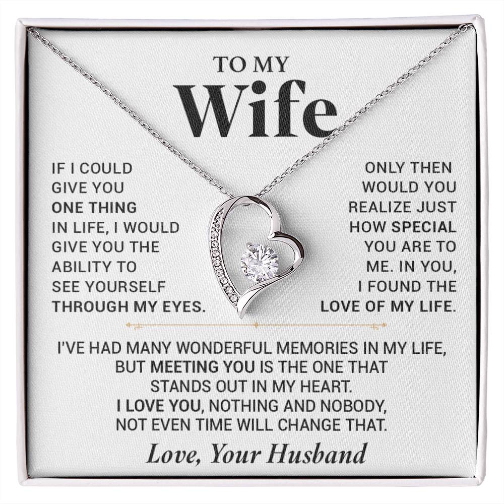 To My Wife Necklace, Anniversary Gift For Wife, Wife Birthday, Gift For Wife 777