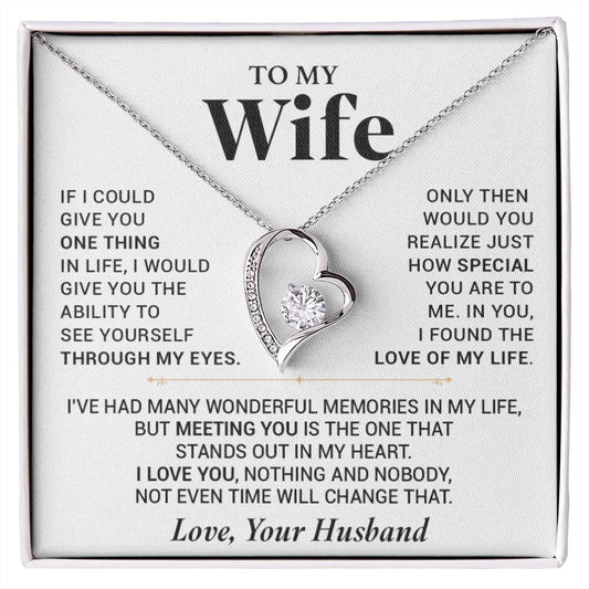To My Wife Necklace, Anniversary Gift For Wife, Wife Birthday, Gift For Wife 777