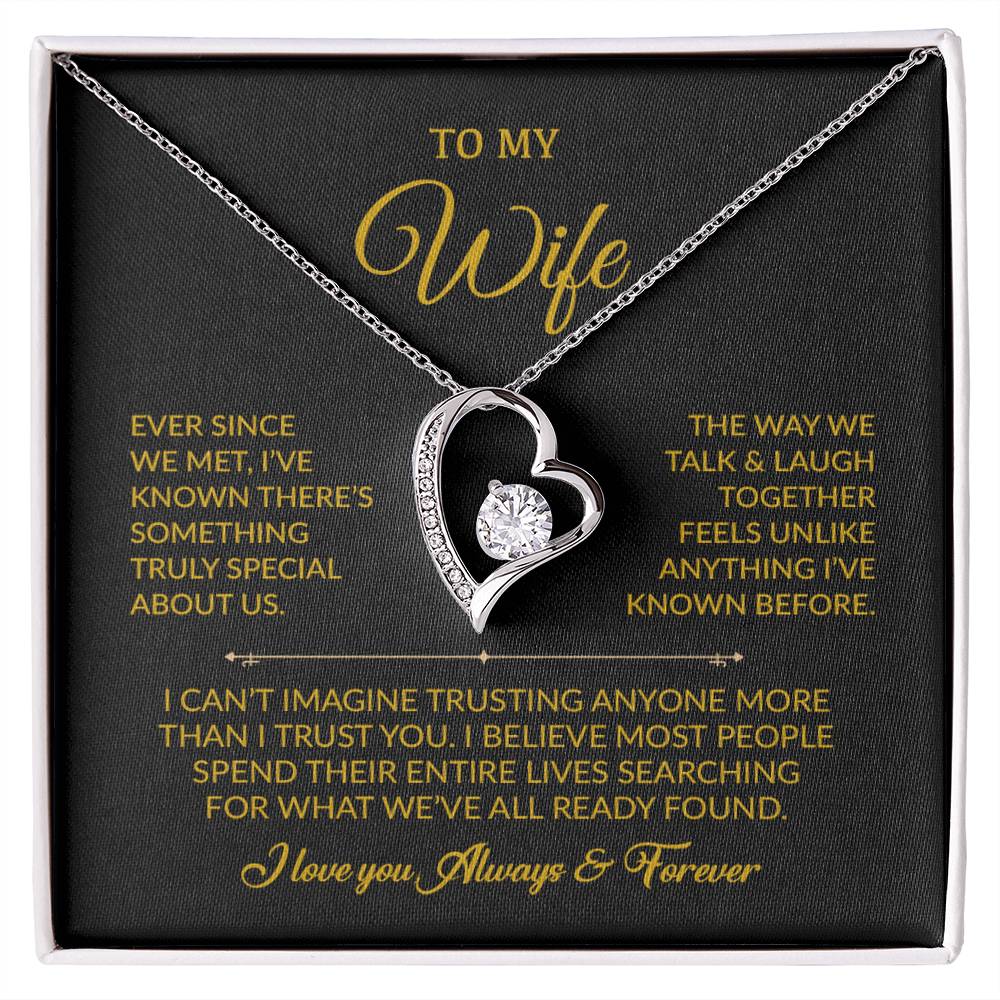 To My Wife Necklace, Gift For Wife, Anniversary Gift For Wife, Necklace For Wife