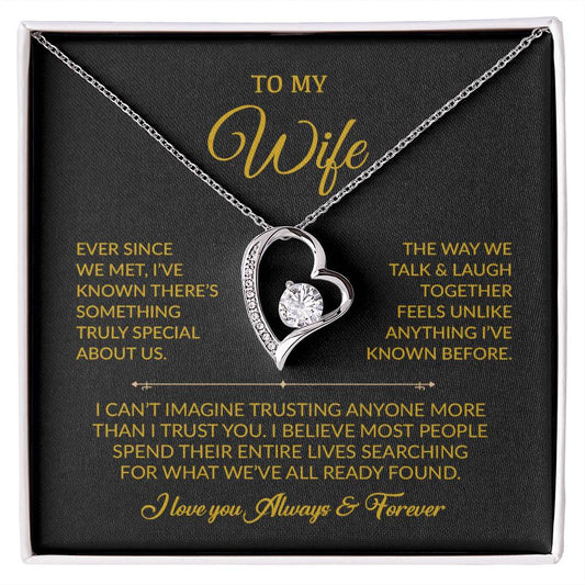 To My Wife Necklace, Gift For Wife, Anniversary Gift For Wife, Necklace For Wife