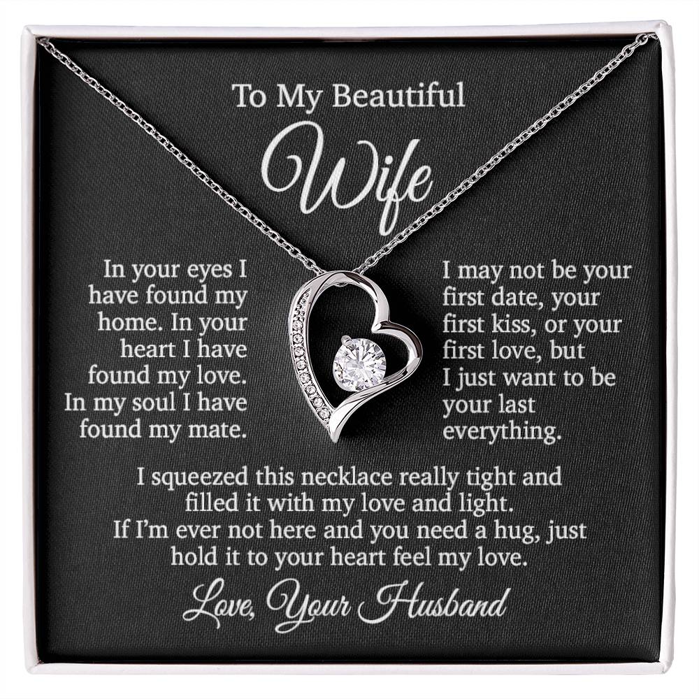 To My Wife Necklace, Gift From Husband, Anniversary Gifts Wife, Valentines Gift