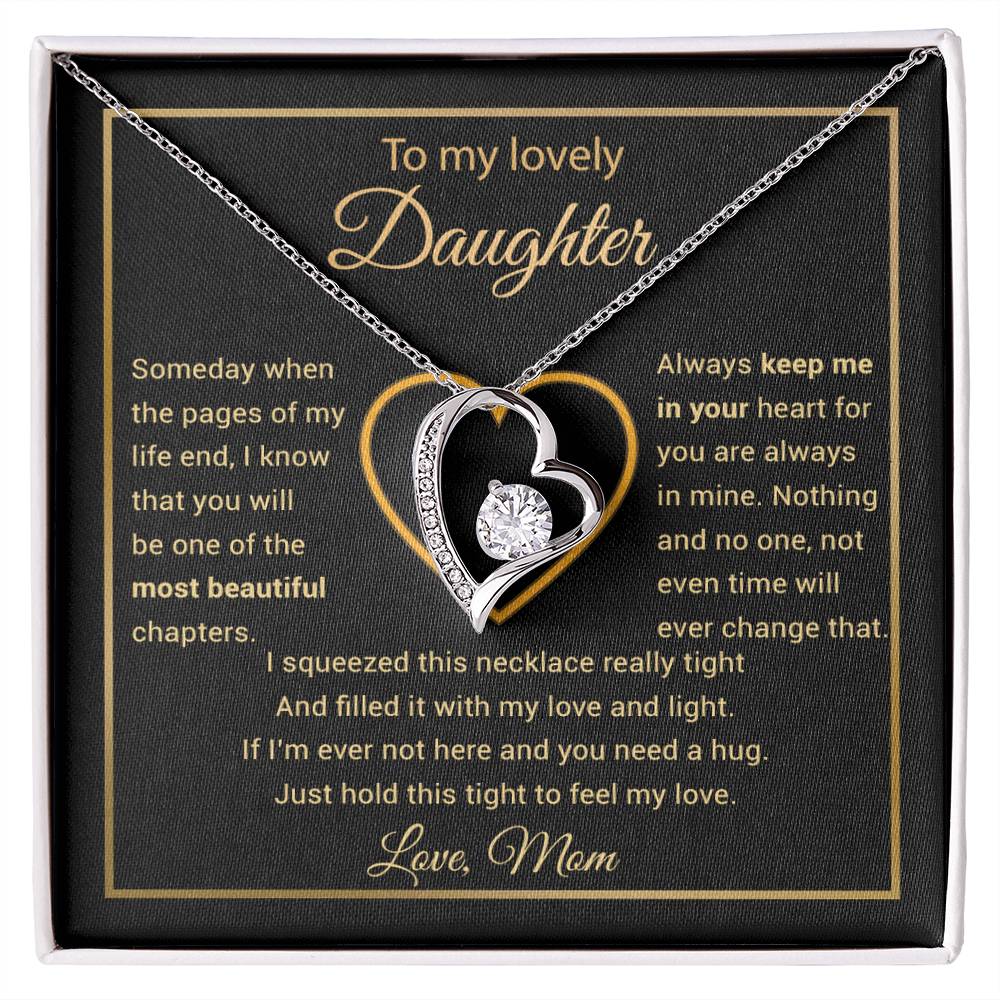 To My Daughter Necklace, Gift for Daughter from Mom, Daughter Mother Necklace 27_11
