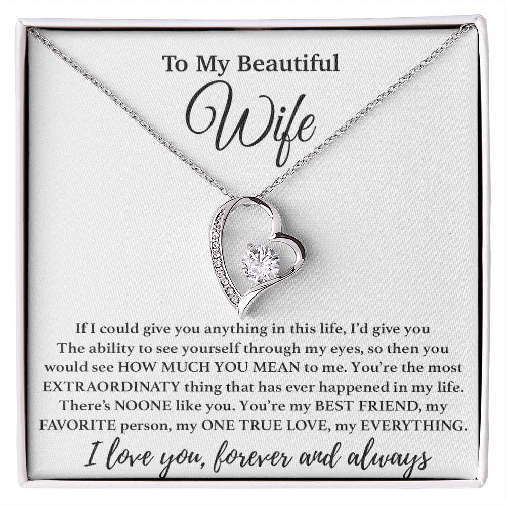 To My Wife Necklace, Gift From Husband, Anniversary Jewelry Gifts Wife 1_4