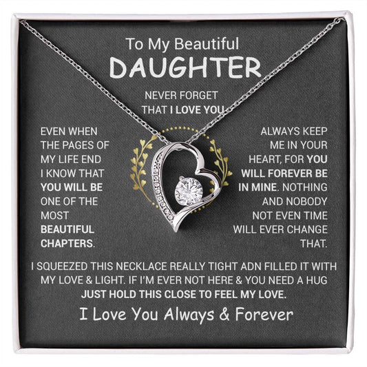 To My Daughter Necklace, Daughter Father Necklace, Daughter Gift From Dad, Mom 13_12
