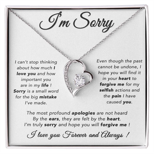 I'm Sorry Necklace, Apology Gift For Wife, Girlfriend, Forgiveness Jewelry 6_5