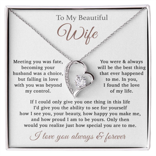 To My Wife Necklace Anniversary Gift For Wife, Birthday Gift For Wife, Gift For Wife, Necklace For Wife, Gift For Wife Birthday