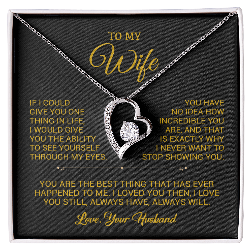 To My Wife Necklace, Gift For Wife, Anniversary Gift For Wife, Christmas Gift