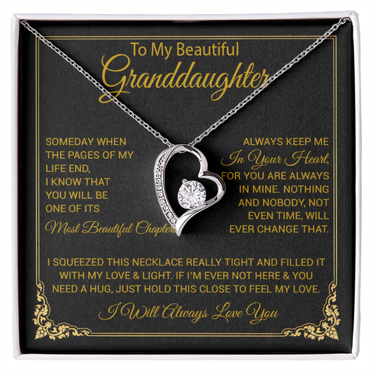To My Granddaughter Necklace, Granddaughter Gift from Grandma, Christmas Gift 27_8