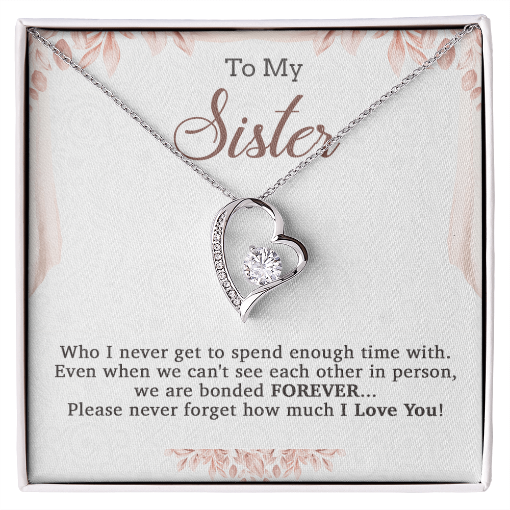 To My Sister Necklace, Brother to Sister, Birthday gift For Sister from Brother 20_7