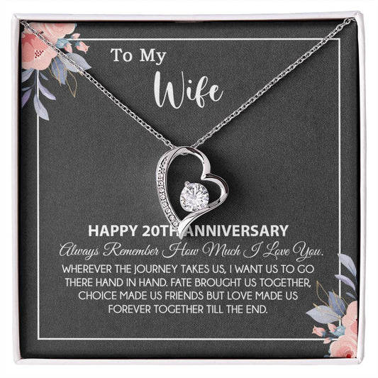 20th Anniversary Gift For Wife Necklace, 20 Year Anniversary, 20th Wedding Gift _28_8