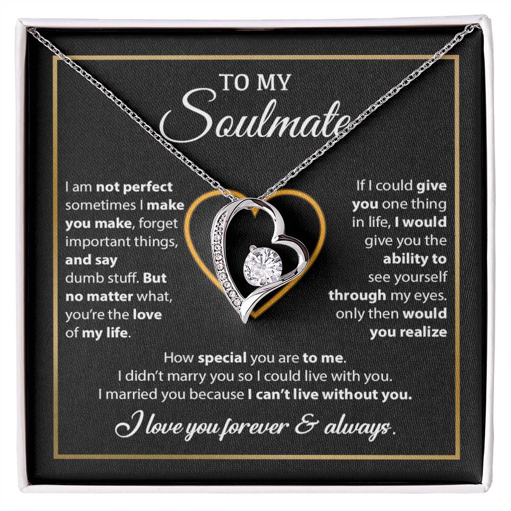 To My Soulmate Necklace, Gift For Wife From Husband, Valentines Gift For Wife 11_2_Black