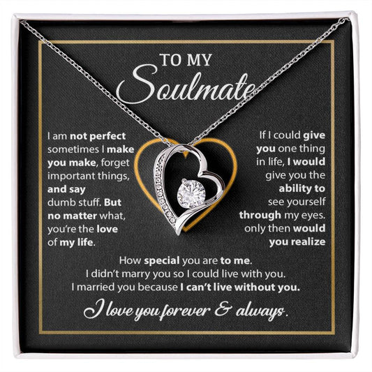 To My Soulmate Necklace, Gift For Wife From Husband, Valentines Gift For Wife 11_2_Black