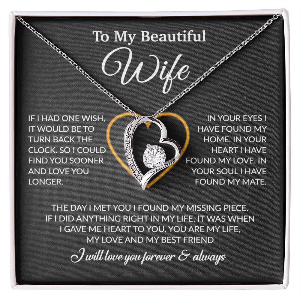 To My Wife Necklace, Christmas Gifts For Women, Anniversary Gift For Wife 21_12_Black