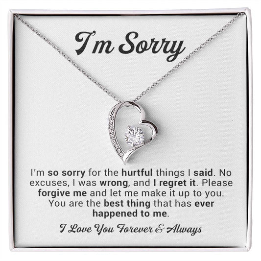 I'm Sorry Gift For Wife Necklace, Sorry Gift for Girlfriend, Forgiveness Gift For Her 2_11