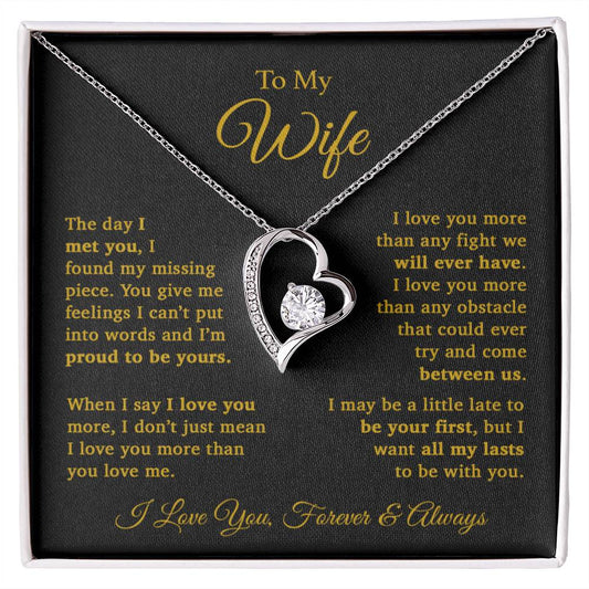 To My Wife Necklace, Gift For Wife, Wife Birthday Gift, Christmas Gift 11_9
