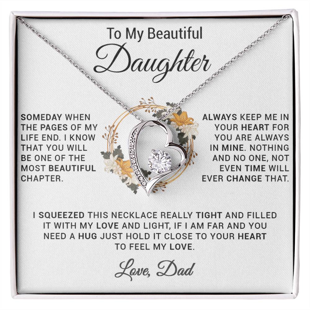 To My Daughter Necklace, Gift for Daughter from Dad, Daughter Father Necklace 20_11