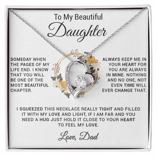 To My Daughter Necklace, Gift for Daughter from Dad, Daughter Father Necklace 20_11