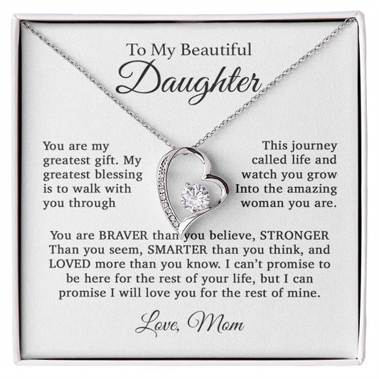 To My Daughter Necklace, Gift For Daughter From Mom, Daughter Mother Necklace 11_4