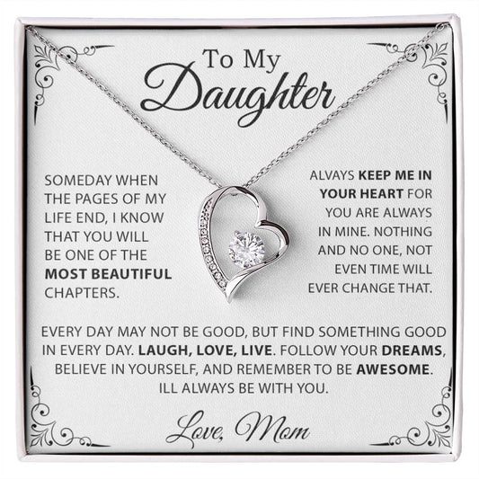 To My Daughter Necklace, Gift for Daughter from Mom, Mother Daughter Necklace 20_10