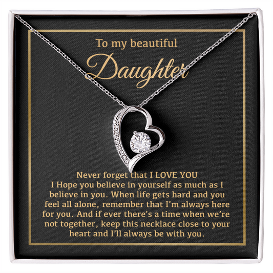 To My Daughter Necklace, Daughter Father Necklace, Daughter Gift From Dad, Mom 14_1