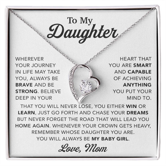 To My Daughter Necklace, Gift for Daughter from Mom, Mother Daughter Necklace 28_10
