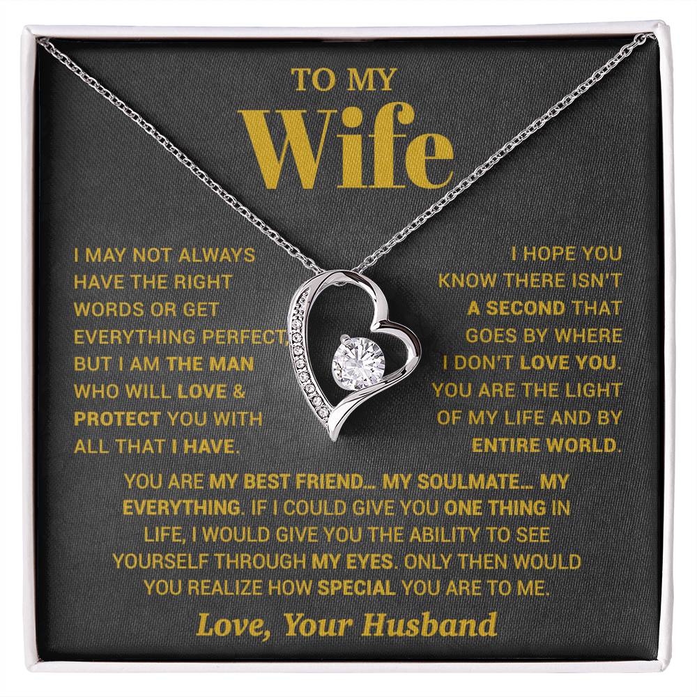 To My Wife Necklace, Christmas Gifts For Women, Anniversary Gift For Wife 13_10_Gold