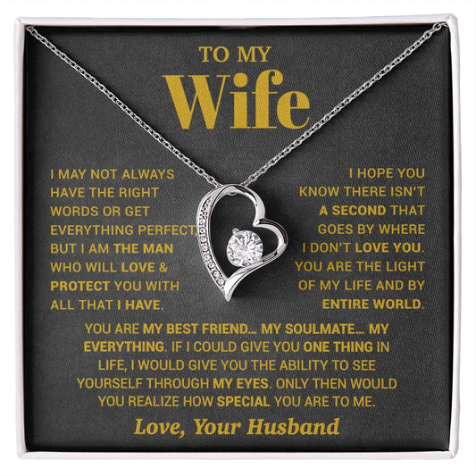 To My Wife Necklace, Christmas Gifts For Women, Anniversary Gift For Wife 13_10_Gold