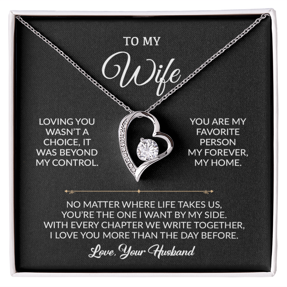 To My Wife Necklace, Gift For Wife, Anniversary Gift For Wife, Necklace For Wife