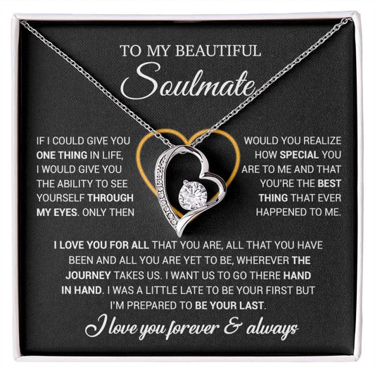 To My Soulmate Necklace, Gift For Wife From Husband, Valentiens Gift 22_12_Black
