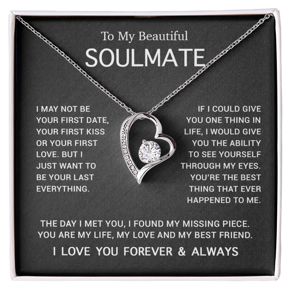 To My Soulmate Necklace, Gift For Soulmate, Anniversary Gift, Birthday Gift 3_5