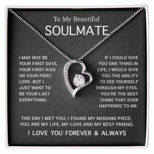 To My Soulmate Necklace, Gift For Soulmate, Anniversary Gift, Birthday Gift 3_5