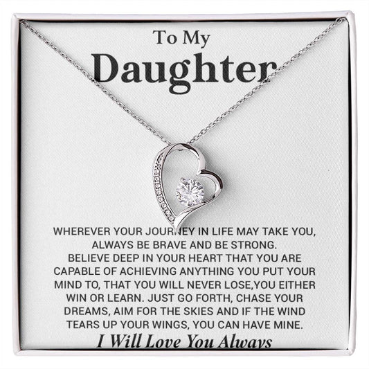 To My Daughter Necklace, Gift for Daughter from Dad, Birthday Christmas Graduation Gift 4_8