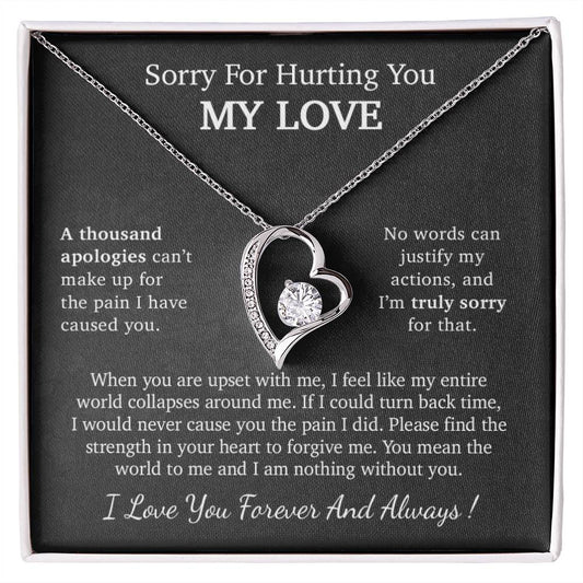 I'm Sorry Necklace Gift, Apology Gift For Her, Forgiveness Gift