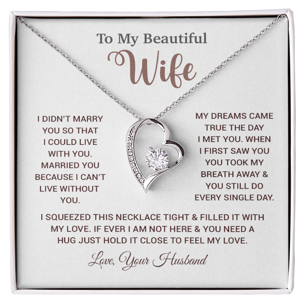 To My Wife Necklace, Wife Gift From Husband, Wife Husband Necklace, Christmas Gift 26_10