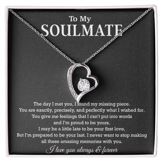To My Soulmate Necklace, Birthday Gift for Her, Anniversary Gifts, Christmas Gift 12_8