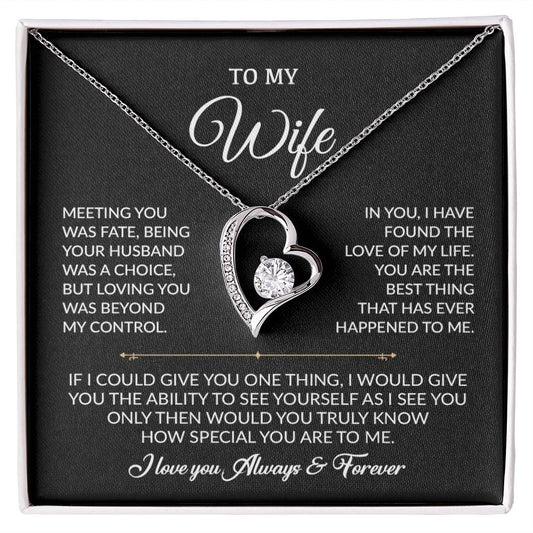 To My Wife Necklace, Gift For Wife, Anniversary Gift For Wife, Necklace For Wife