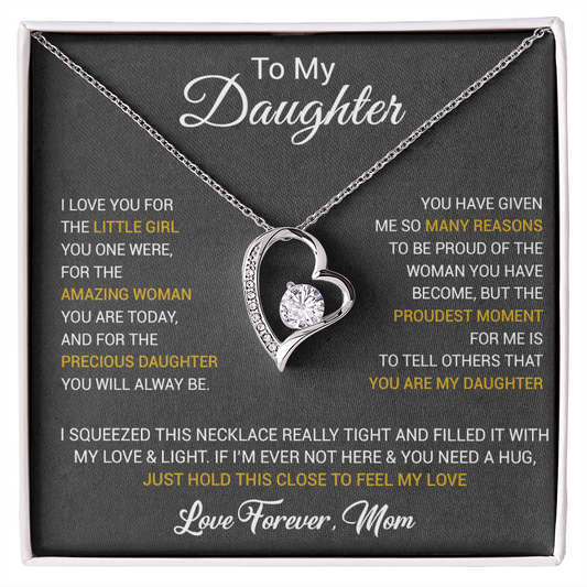 To My Daughter Necklace, Daughter Mother Necklace, Daughter Gift From Dad, Mom 1_10