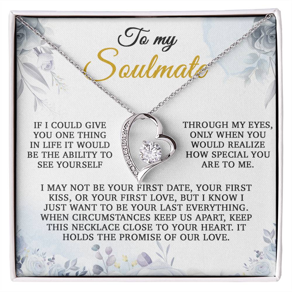 To My Soulmate Gift, Gift for Wife, Girlfriend Necklace, Anniversary Gift, Soulmates Gift