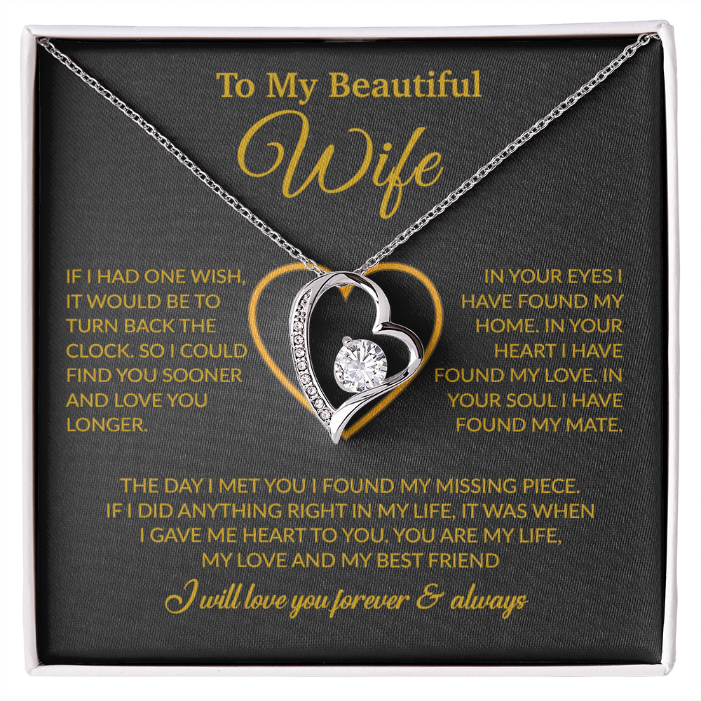 To My Wife Necklace, Christmas Gifts For Women, Anniversary Gift For Wife 21_12_Gold