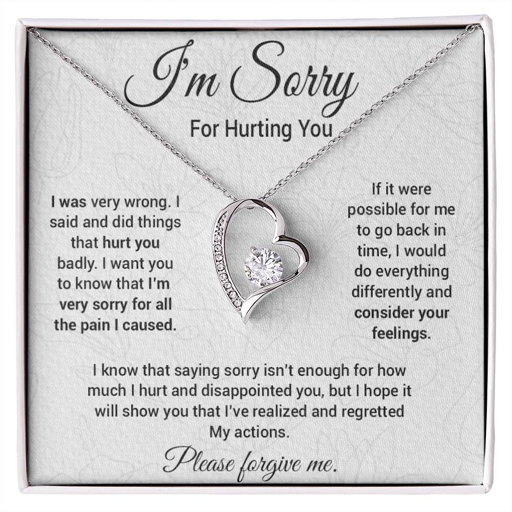 I'm Sorry Necklace Gifts, Apology Gifts For Her, Forgiveness Gift, Wife Gift 9_10