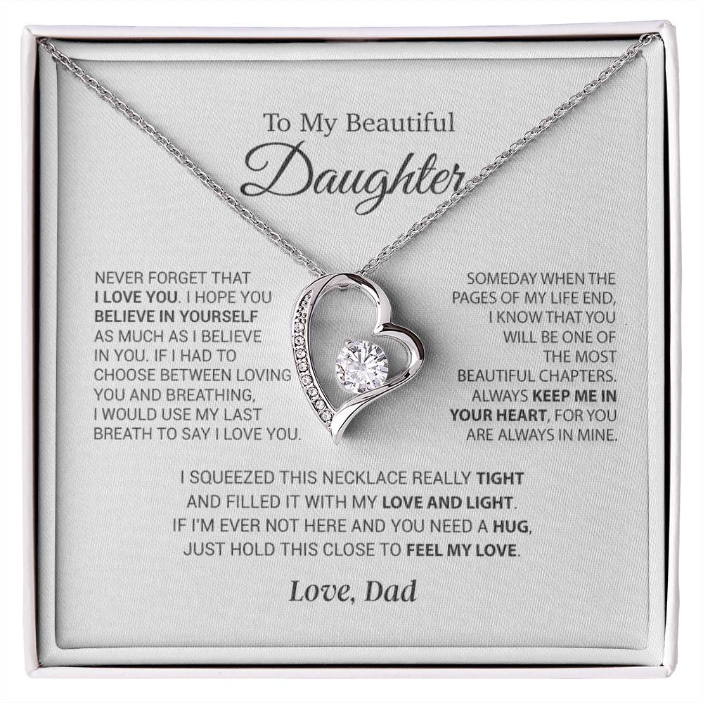 To My Daughter Necklace, Daughter Father Necklace, Daughter Gift From Dad 6_9