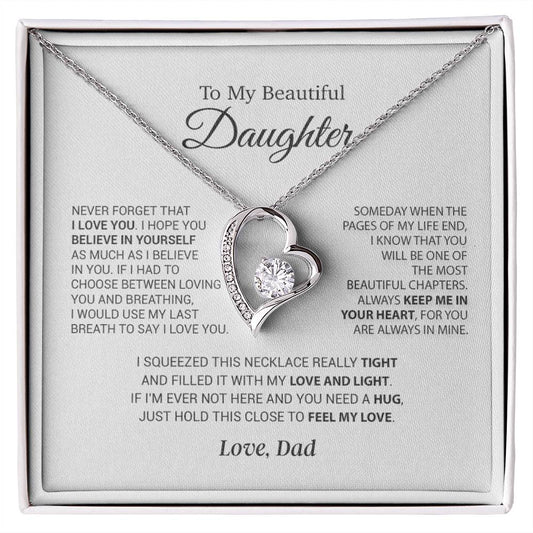 To My Daughter Necklace, Daughter Father Necklace, Daughter Gift From Dad 6_9