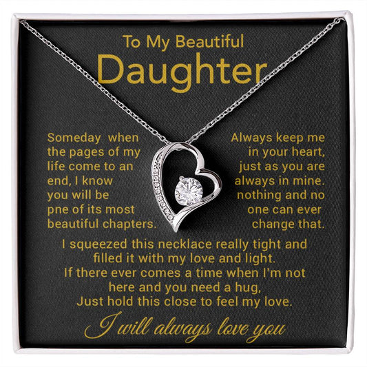 To My Daughter Necklace, Gift for Daughter from Dad, Father Daughter Necklace 8_11