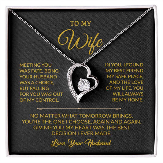 To My Wife Necklace, Gift For Wife, Anniversary Gift For Wife, Necklace For Wife