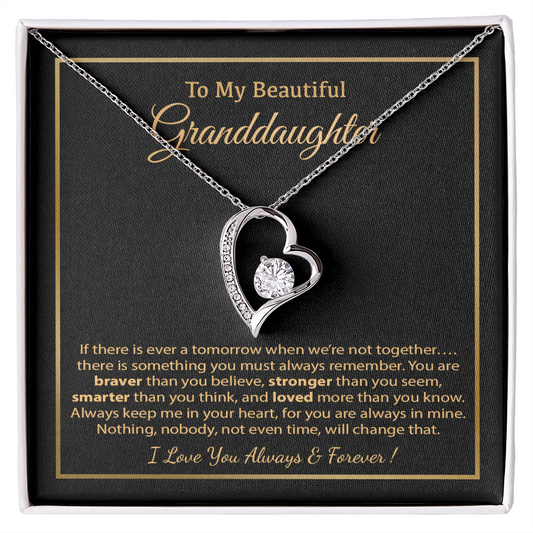 To My Granddaughter Necklace, Birthday Gift For Granddaughter, Birthday Gifts 8_12